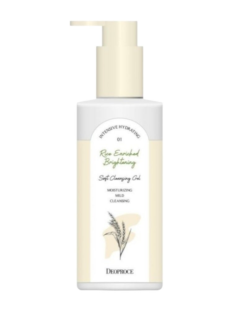 DEOPROCE Rice Enriched Brighteninh Soft Cleansing Gel 200Ml - Image 2